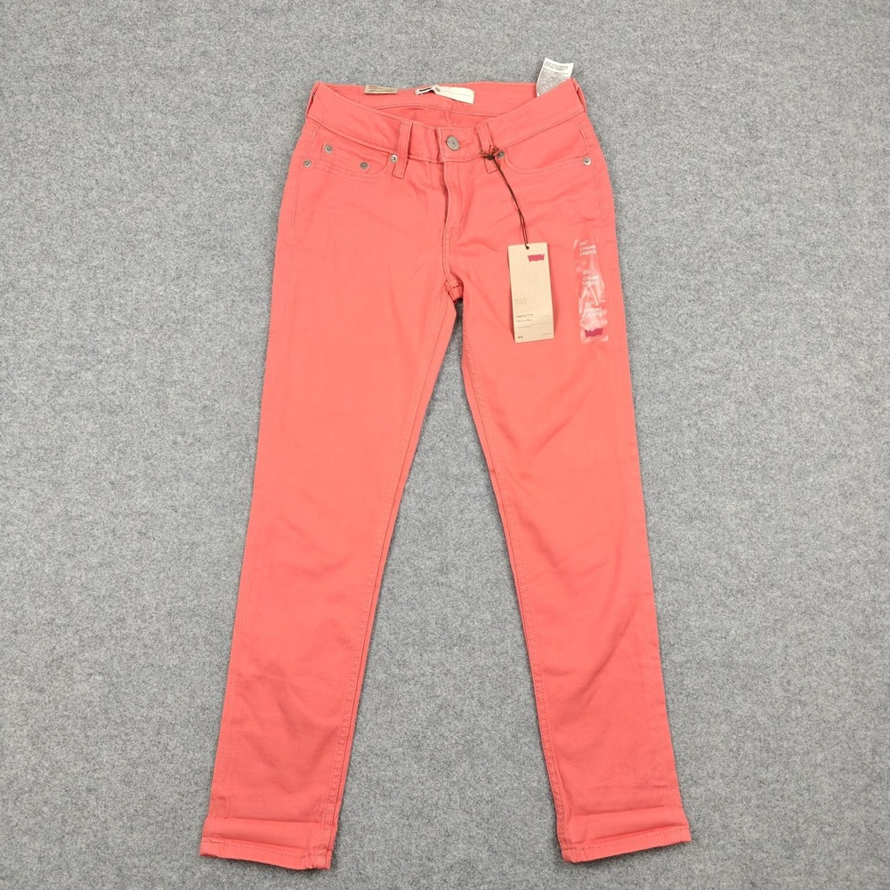 Levi's Leggings Womens 26 Pink 535 Cropped Legging Ultra Low Rise Denim Stretch